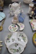 Decorative Pottery Dishes etc. Including Royal Worcester