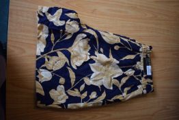 *Hilary Radley Navy & Beige Floral Shorts Size: M