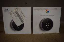 *2x Google Nest Learning Thermostats