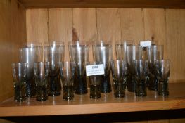 Swedish Smoked Glass Wine Glasses