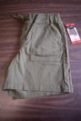 *BC Clothing Lady’s Olive Stretch Denim Shorts Size: M