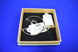 White Metal Bracelets plus Plated Charm