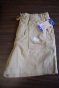 *BC Clothing Lady’s Sand Stretch Denim Shorts Size: L