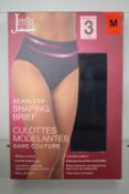 *Jezebel Black Seamless Shaping Briefs (medium control) Size: M