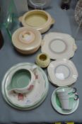 1930’s Pottery Plates and Dishes etc. Including Shelley (AF)