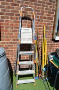 Five Tread Folding Aluminium Step Ladder