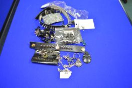 Skull Design Gothic Costume Jewellery, plus Belt Buckle, etc.
