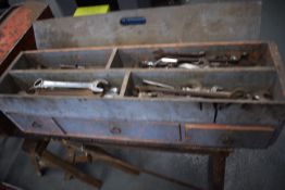 Large Case of Various Vintage Spanners, Engineering Spanners, Sockets, etc.