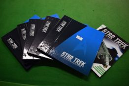 5x Star Trek Official Starship Collection Folders, plus Magazine #154