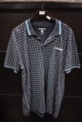 Lambretta Patterned Polo Size: 2XL
