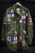 Olive Green Parker with Various Lambretta and Other Patches Size: M 37-41” Chest