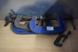 Quantity of Assorted G-Clamps Including Kennedy and Record etc.