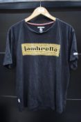 Lambretta Black Slogan T-Shirt Size: 2XL