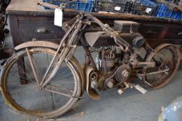 Restoration Project: AJS 350cc Side Valve Model circa 1914/15, (no documentation or keys)
