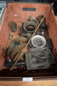 Assorted Vintage Carriage Lamps etc. (crate not included)