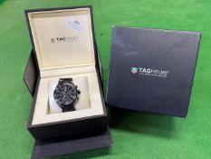 Tag Hauer F1 Chronograph Stainless Steel Wristwatch with Rubber Strap, Quartz Movement (working