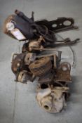 Triumph Engine Parts for Model 2H 250 Triumph (mid 1930’s) Including Gearbox, Oil Tank, Part