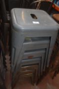 7x Metal Stools