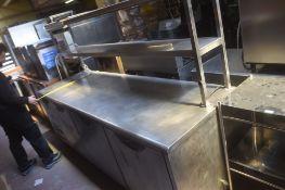 Williams Three Door Refrigerated Preparation Unit with Two Shelves 250x80cm x 160cm high