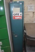Single Door Two Compartment Locker