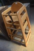 2x Wooden Child’s Highchairs
