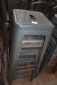 4x Metal Stacking Barstools