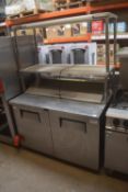 True Double Door Refrigerated Preparation Unit with 2x Shelves