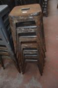 7x Metal Stools