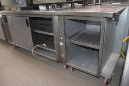 Hot Cupboard with Extension 220x70cm x 85cm high