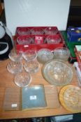 Glass Dessert Dishes etc. Including RCR