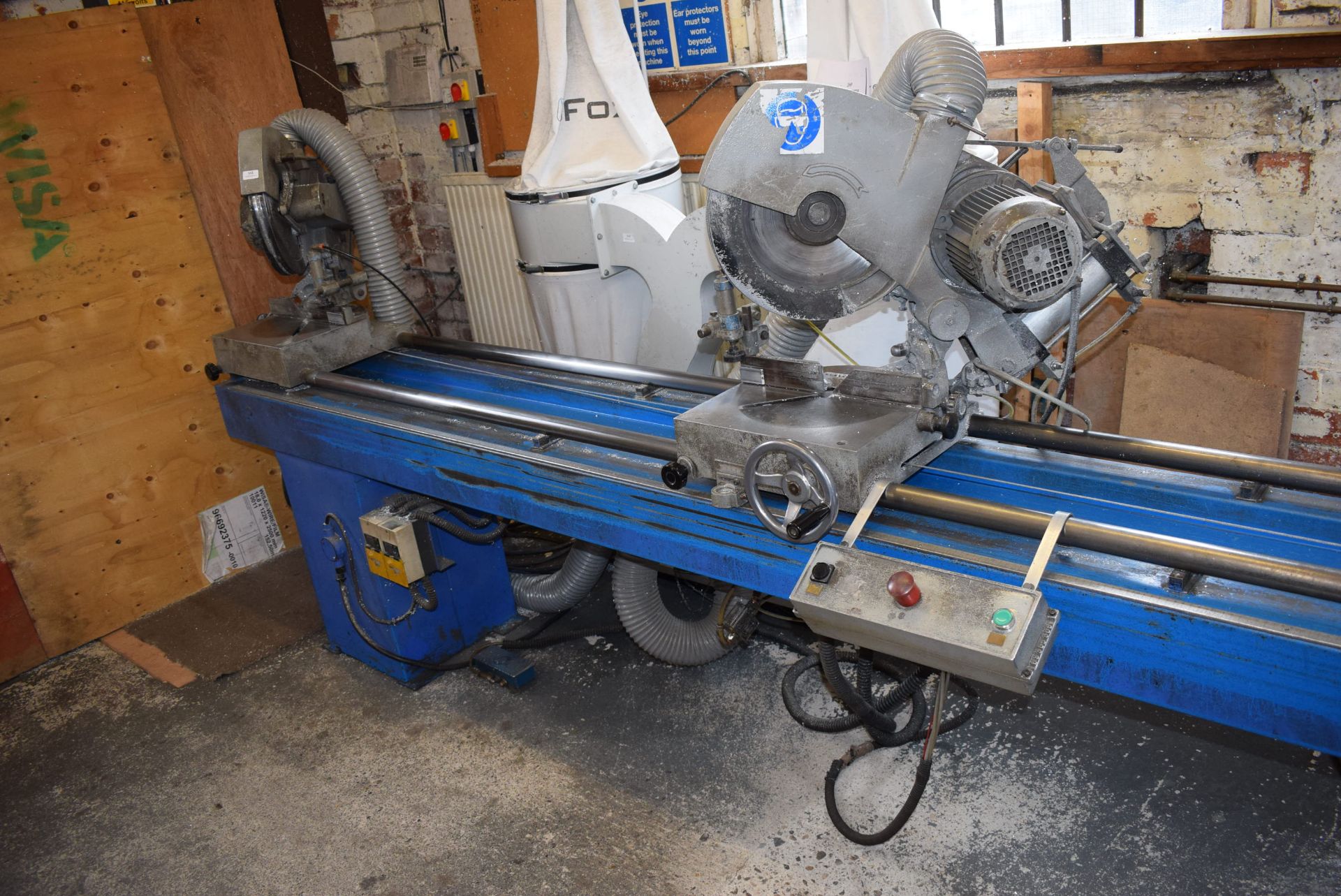 * Double Head Mitre Saw with 3.4m Bed 3-phase - Image 5 of 5