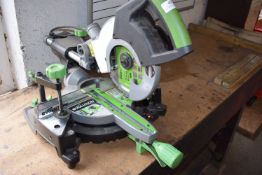 * Evolution 210mm Mitre Chop Saw Single Phase