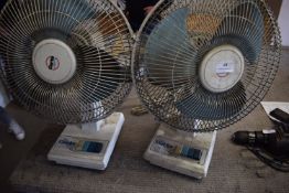 * 2x Clarke 12” Desk Fans