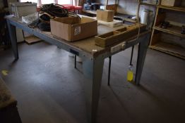 * Tecnik Heavy Duty Galvanised Steel 8ft x 4ft Workbench with Carpeted Top