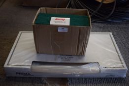* Box of Plastic Bags and a Part Box of Jatex Scouring Pads