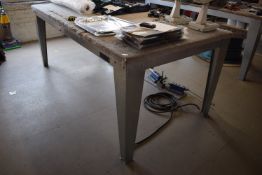 * Tecnik Heavy Duty Galvanised Steel 8ft x 4ft Workbench with Carpeted Top