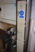 * Coffee & Cream Three Bank Locket, and 2x Folding Chairs