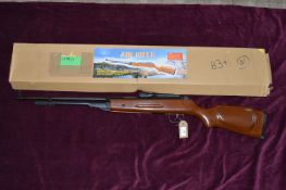 B3-1 Under Lever Air Rifle, .22 calibre, fitted with hardwood stock and underlever cocking action.