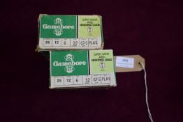 50x Game Bore 12-Bore 32g Size: 6 Shotgun Cartridges