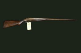 J. Stevens Arms & Tool Co. Single Barrel Hammer Action 12 Bore Shotgun, serial number L0406,