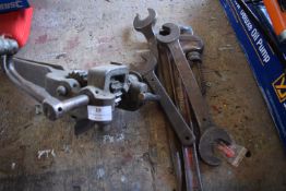 * Assorted Tools Including Stilsons, Spanners, etc.