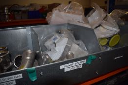 * Contents of Tray Containing Assorted Gas Fittings Including Elbows, Male Adapters, Couplers, Keys,