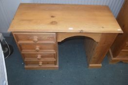Solid Pine four drawer desk