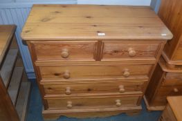 Solid Pine Two Over Three Chest of Drawers
