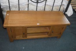 Solid Light Oak Two Storage Unit