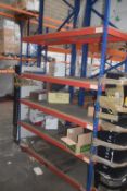 * Bay of Medium Duty Boltless Shelving with 5x Shelves 184x60cm x 245cm high
