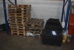 * Assorted Plastic and Wood Pallets