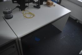 * White Office Table 140x60cm