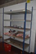 * Bay of Medium Duty Boltless Racking with 5x Shelves and Boards 155x60cm x 245cm high