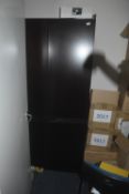 * Contemporary Style Dark Oak Effect Four Door Storage Cabinet 100cm wide x 205cm high (matching lot